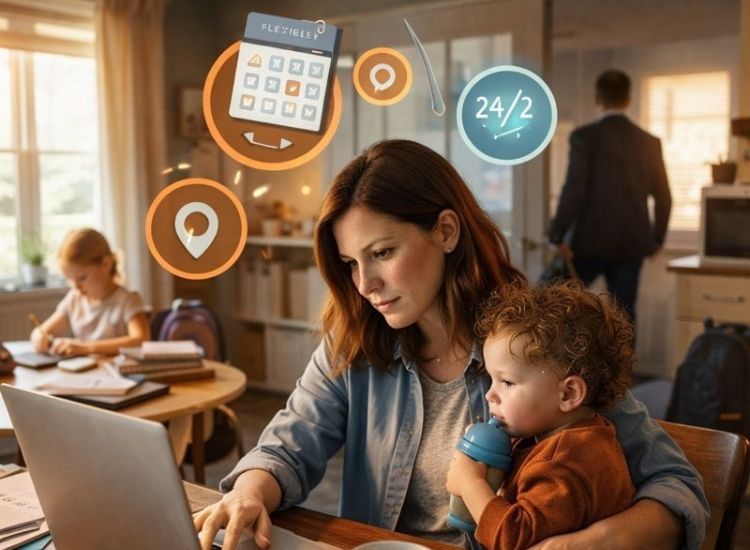 Why Flexible Work Is Becoming the Lifeline for Working Mothers